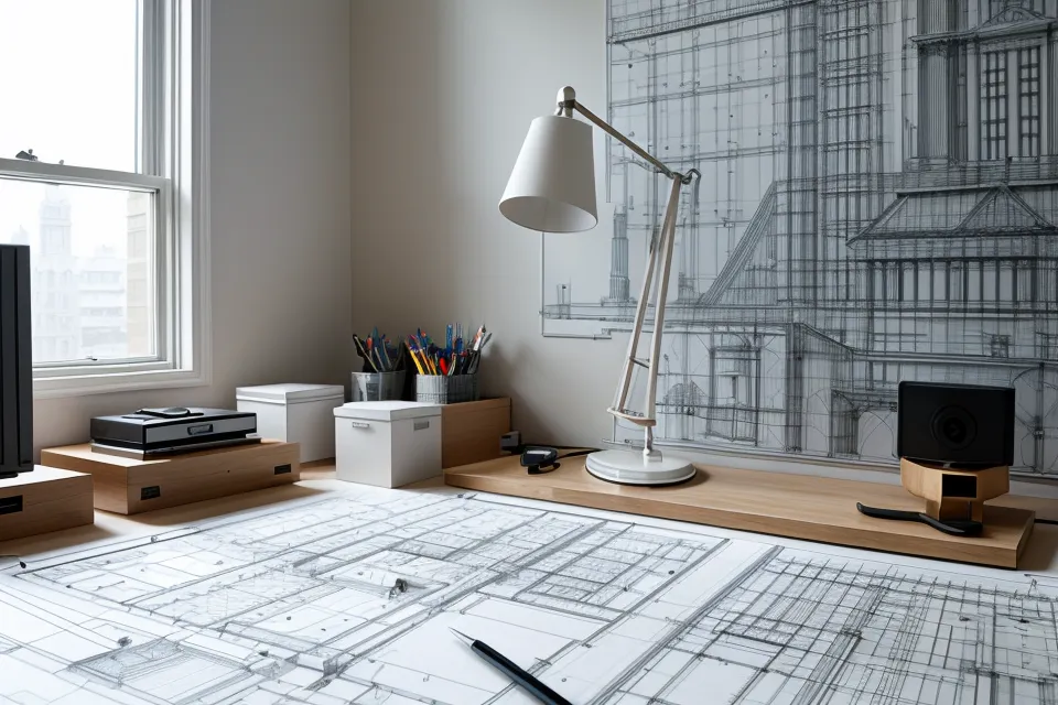 Dibujo técnico en AutoCAD con grosores de línea mal configurados que dificultan leer el plano