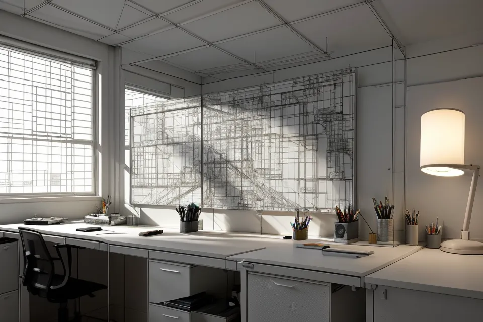 Plano de AutoCAD simplificado para una entrega de arquitectura, con jerarquía de líneas clara