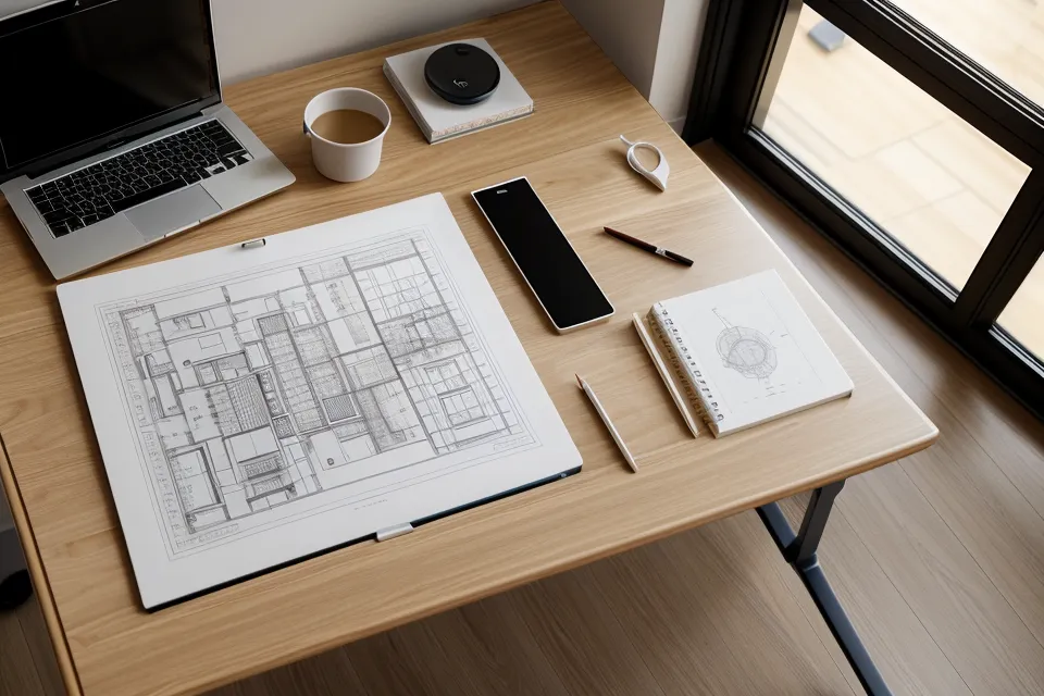 Plano de detalle a escala 1:50 con tipografía técnica limpia